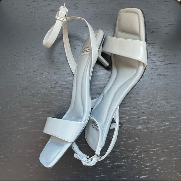 Jeffrey Campbell Women's Gray Evoke Kitten Heel Ankle Strap Sandal - Picture 4 of 9